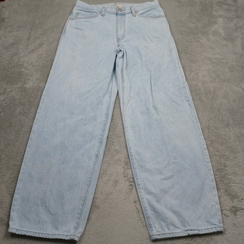 Levis Jeans Womens 27 Blue Denim Baggy Dad Premium Light Wash Casual